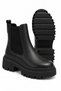 Matric Genuine Leather Elastic Casual Women's Chelsea Boots - 4