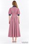 Denim Garni Raglan Sleeve Pleated Regular Midi Dress - 6