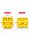 Bowknot Makeup Organizer with 3 Compartments – Cosmetic, Jewelry, and Accessory Organizer - Yellow - 2