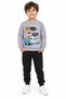 12509-26 Boy's Car and Character Printed 2 Thread Sweatshirt
