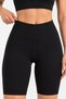 Women's High Waist Gathering Diving Fabric Shorts Leggings