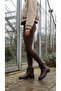 Women's Leather Look Zippered Short Heel Casual Boots - 6