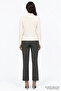 Handcrafted Polo Collar Long Sleeve Regular Knitwear Blouse - 7