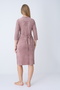Women's Bamboo Micro Fabric Zippered Stylish Velvet Dress / Mink 3472 - 8