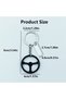 10Pcs Steering Wheel Keychain – Metal Steering Wheel Design Car Keychain, Figured Keychain, Automobile Accessory 5 Different Colors - 3