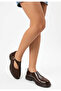 Women's Ballet Shoes Brown Suede Nita - 3