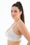 Wire-Free Covered Elastic Cotton Combed Cotton Gathering Minimizer Bra 1010 - 3