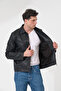 Men's coat faux leather coat - 6