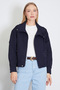 Casual Polo Collar Jacket with Hidden Zipper and Snap Buttons - 3