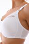 Wireless, Sponge-Free, Non-Cupped, Lace, Combed Cotton Gathered Bra 240 - 2