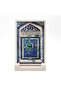 Kaaba Illustration Iznik Tile Pattern Printed Natural Stone Tabletop 10X15 5G-Çinirpc11 - 2