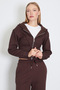 3 Thread Basic Hooded Zipper Sweatshirt - 4
