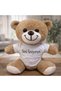 4 Pieces of Plush Bear - Brown Soft Plush with'I Love You' Printed on T-Shirt, Gift Teddy Plush, Romantic Present - 2