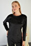 I Love Winter Embossed Printed Velvet Pajama Set - 7