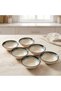 Dalga Porcelain Round Soup Bowl Set of 6 - 3