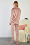 I Love Winter Embossed Printed Velvet Pajama Set - 6