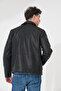 Men's coat faux leather coat - 7