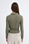 Polo Collar Gathered Blouse B06045 - 6