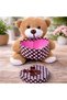 2 Boxed Brown Teddy Bears – Plush Toy, Gift with Heart Box, Valentine's Day, Plush Bear - 3