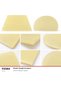 Plastic Dough Scraper Rectangular - 5 Pieces - 3