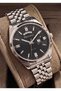 Men's Functional Calendar Metal Mesh Cord Wristwatch with 2 Years Warranty