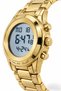 AL-SALAH Digital Islamic Wristwatch for Men – Gold-Tone Metal Bracelet, Round LCD Display, Day & Date Display, Side Control Buttons & Butterfly Clasp - 3