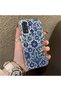 Redmi Note 11S Compatible Silicone Edge Hard Back Case with Iznik Tile Pattern Phone Case - 3