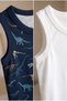 Boys' Dinosaur Patterned 2-Pack Undershirts - 3