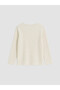 Peak New Season White Long Sleeve Girls' T-Shirt - 4