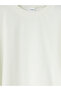 Lcw Kids Ecru Crew Neck Boys' T-Shirt - 4