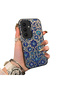 Samsung Galaxy S25 Fe Compatible Silicone Edge Hard Back Case with Iznik Tile Pattern Phone Case