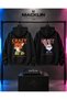 Lover - Friend Couple Combination Zootopia and Crazy Back Printed Special Design Hooded Sweatshirt Set of 2