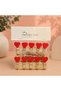 1 Piece of Heart-Shaped Decorative Peg – Mini Wooden Photo Peg, Red Heart Design, Decorative Hanging Rope, Photo Clip - 2