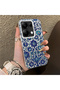 Poco M6 Pro 4g Compatible Silicone Edge Hard Back Case Phone Case with Iznik Tile Pattern - 3