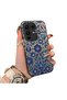 Infinix Note 50 Pro Plus Compatible Silicone Edge Hard Back Case with Iznik Tile Pattern Phone Case