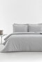 Keops 100% Cotton Double XL Duvet Cover Set - Gray