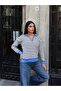 Polo Collar Striped Half-Zip Knit Sweater - 2