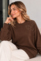 Embroidered Mercerized Tunic N3315 Brown - 2