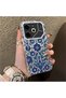 Tecno Pova 6 Compatible Silicone Edge Hard Back Case Phone Case with Porcelain Pattern - 3