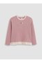 Peak New Season Pink Flower-Embroidered Ruffled Girls' T-Shirt - 2