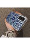 Samsung Galaxy S21 Fe Compatible Silicone Edge Hard Back Case Phone Case with Iznik Porcelain Pattern - 4