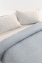 Aysha 100% Cotton Double XL Duvet Cover Set - Blue - 3