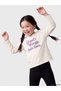 Girl's crew neck t-shirt with slogan print