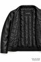 Men's Oversize Black Leather Jacket-00225067 - 5