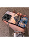 Tecno Spark 20 Pro Compatible Silicone Edge Hard Back Case Istanbul Patterned Lovers Couple Phone Case - 2