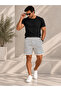 Men's Striped Shorts 100% Cotton 3 Yarns Without Pile Comfortable Cut Casual Sports Shorts