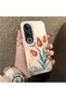 Vivo V50 Lite Compatible Silicone Edge Hard Back Case Tulip Pattern Loving Couple Phone Case - 3