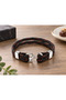 Morvantis Walnutlock Walnut Brown Leather Men's Bracelet - Double Braided Metal Hook - 2