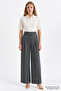 High Waist Wide Leg Regular Pants with Pockets - 2