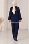 Women's steel knit shepherd stitch detail knitwear set - 3